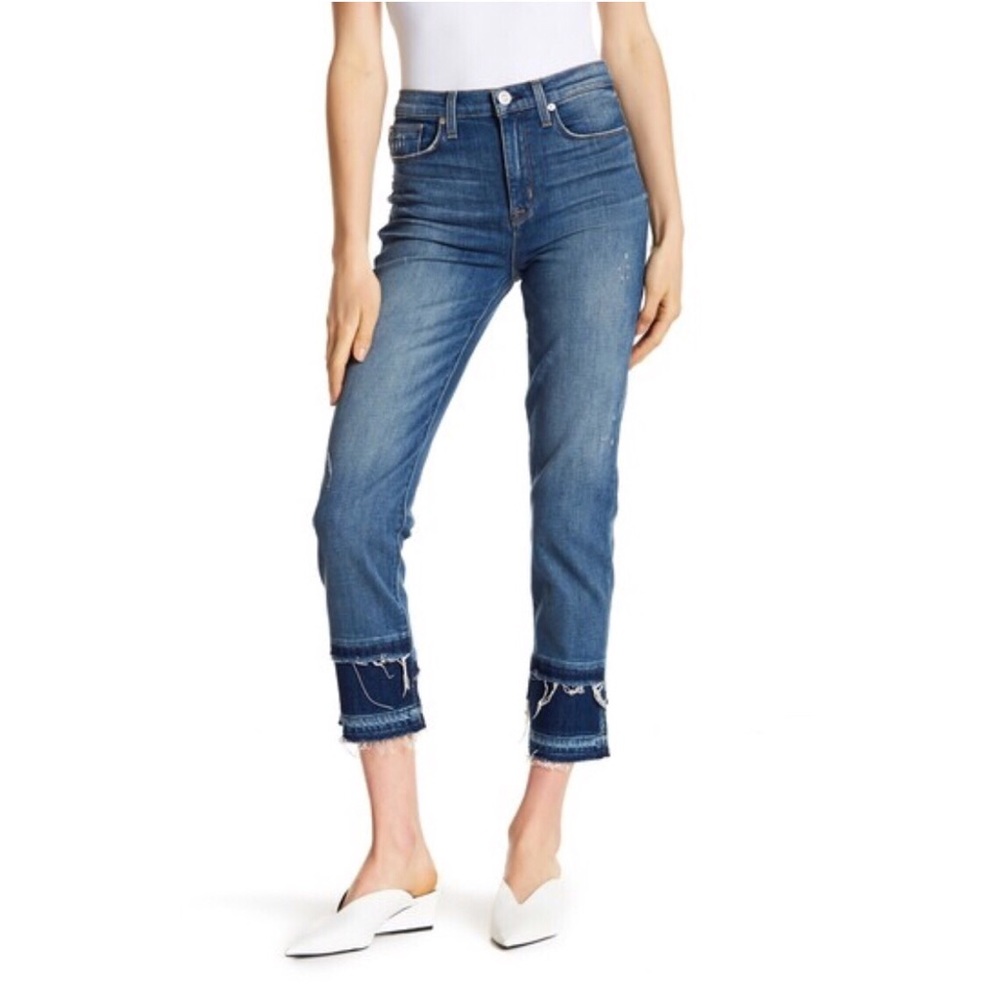 HUDSON JEANS Zoeey Double Step Crop Denim NWT